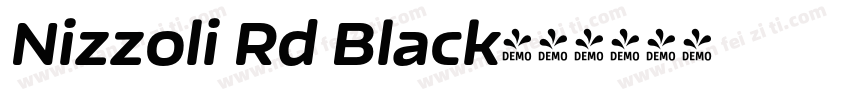 Nizzoli Rd Black字体转换